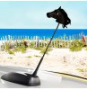 Cooltoppers Black Friesian Horse Car Antenna Topper / Cute Dashboard Accessory 